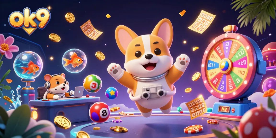 Engage in thrilling gameplay at ok9 with vibrant lottery elements and charismatic cosmic characters.
