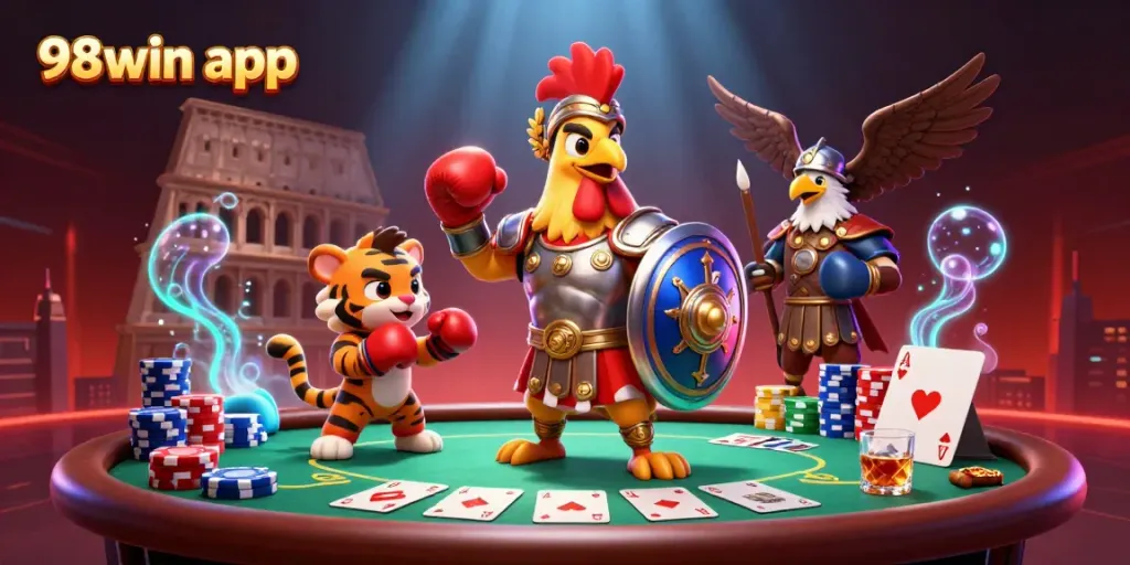 Engage with the thrilling world of the 98win app featuring exciting game elements and visuals.