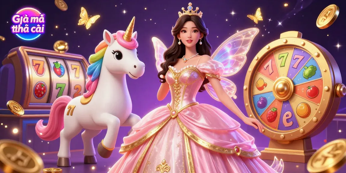 Engage with Giãi mã nhà cái in this vibrant casino scene featuring a glamorous character and dynamic game elements.