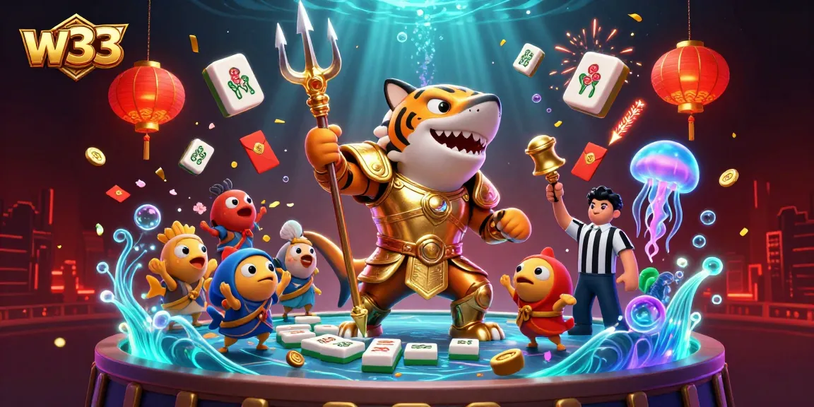 Spin the reels at w33 with vibrant underwater action featuring lively characters and captivating game elements.
