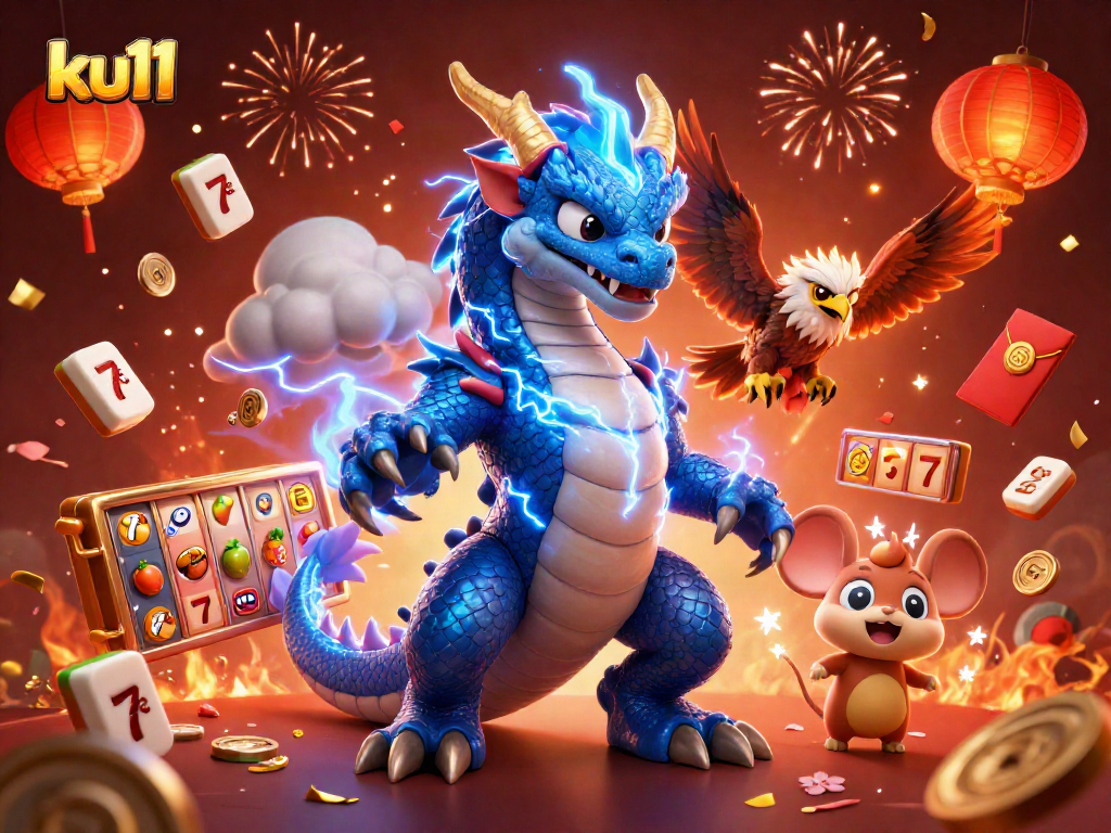 Engage with ku11 and witness an exhilarating casino scene filled with vibrant symbols and dynamic elements.