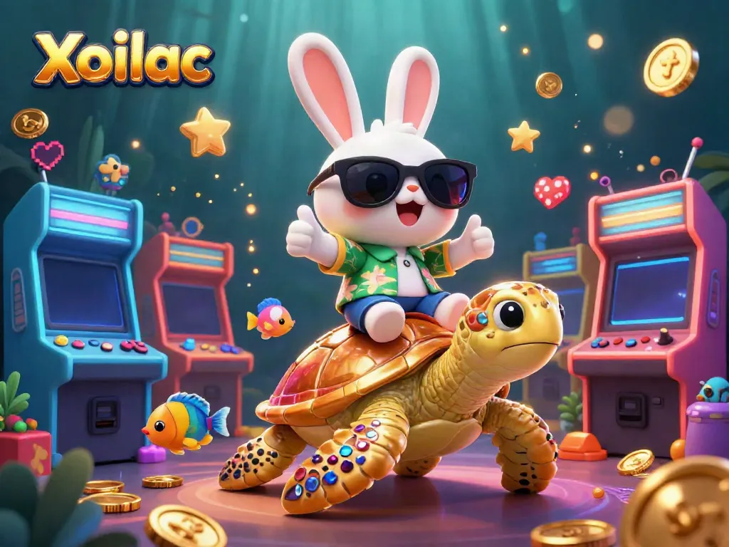 Catch the winning spirit with Xoilac’s exciting casino games featuring vibrant characters and bright neon elements.