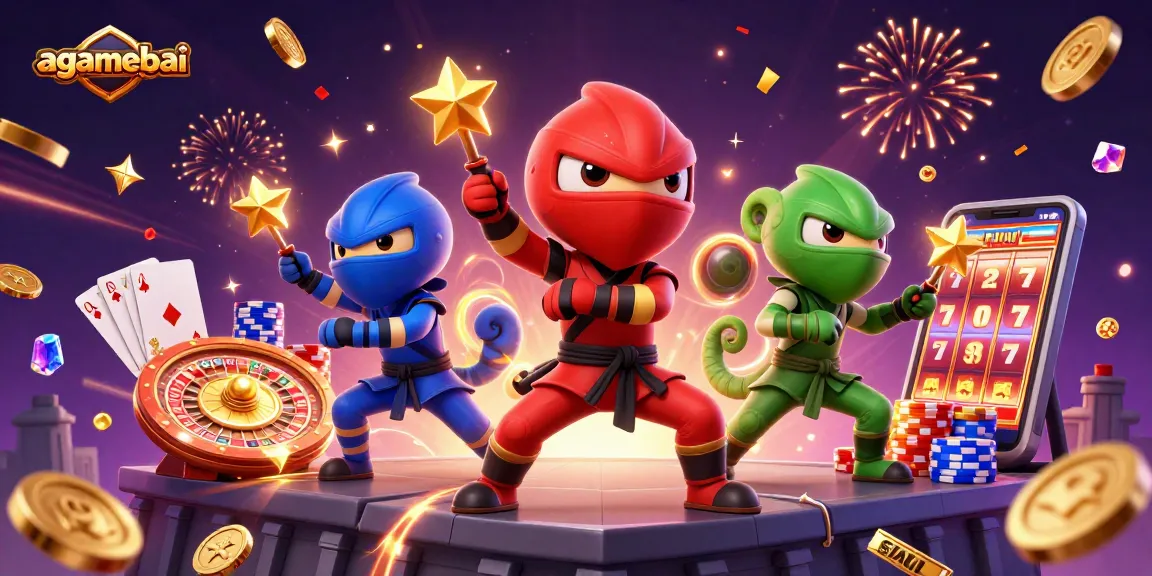 Experience thrilling moments with agamebai as cartoon ninjas unleash skills in a casino adventure.