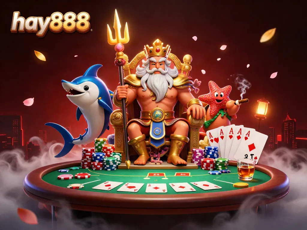 Experience thrilling poker action with hay888 as Neptune commands the casino scene.