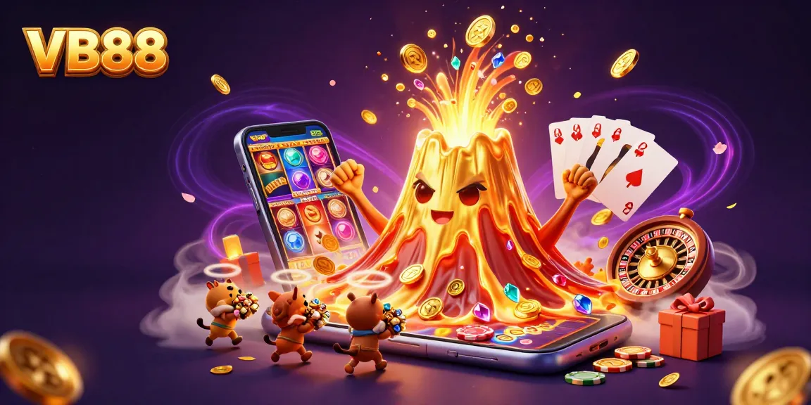 Engage with thrilling VB88 gameplay featuring coins, treasures, and lively casino elements.