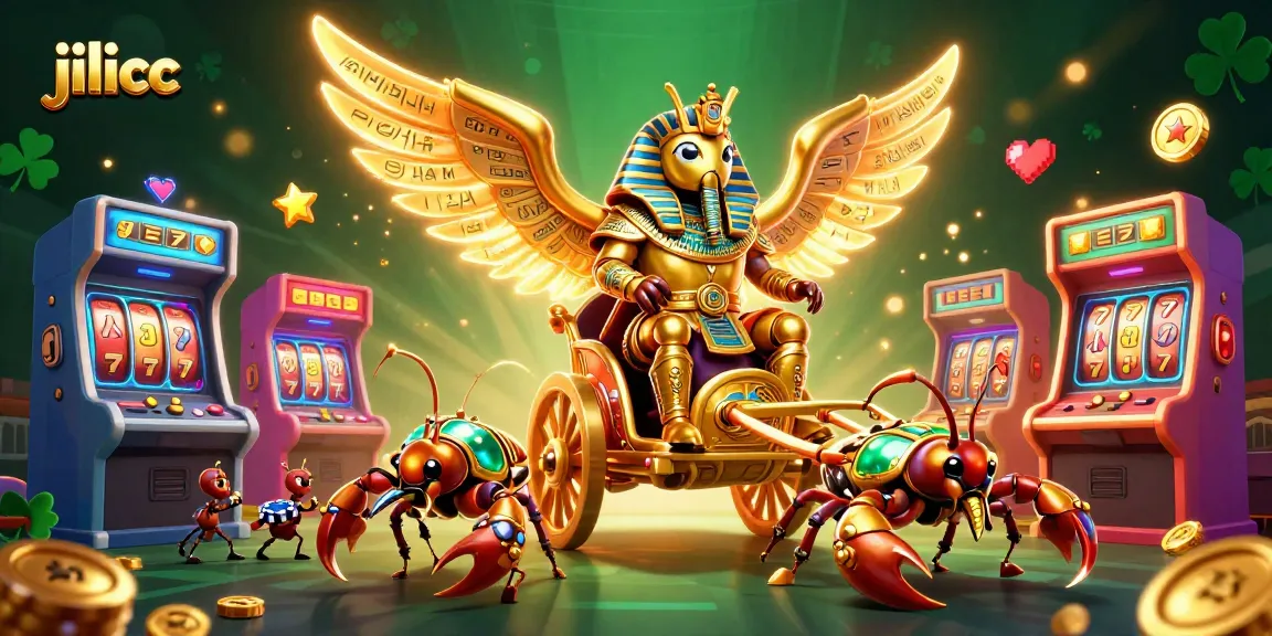 Experience thrilling gaming action with JILICC's vibrant casino-themed illustration featuring engaging characters and rich details.