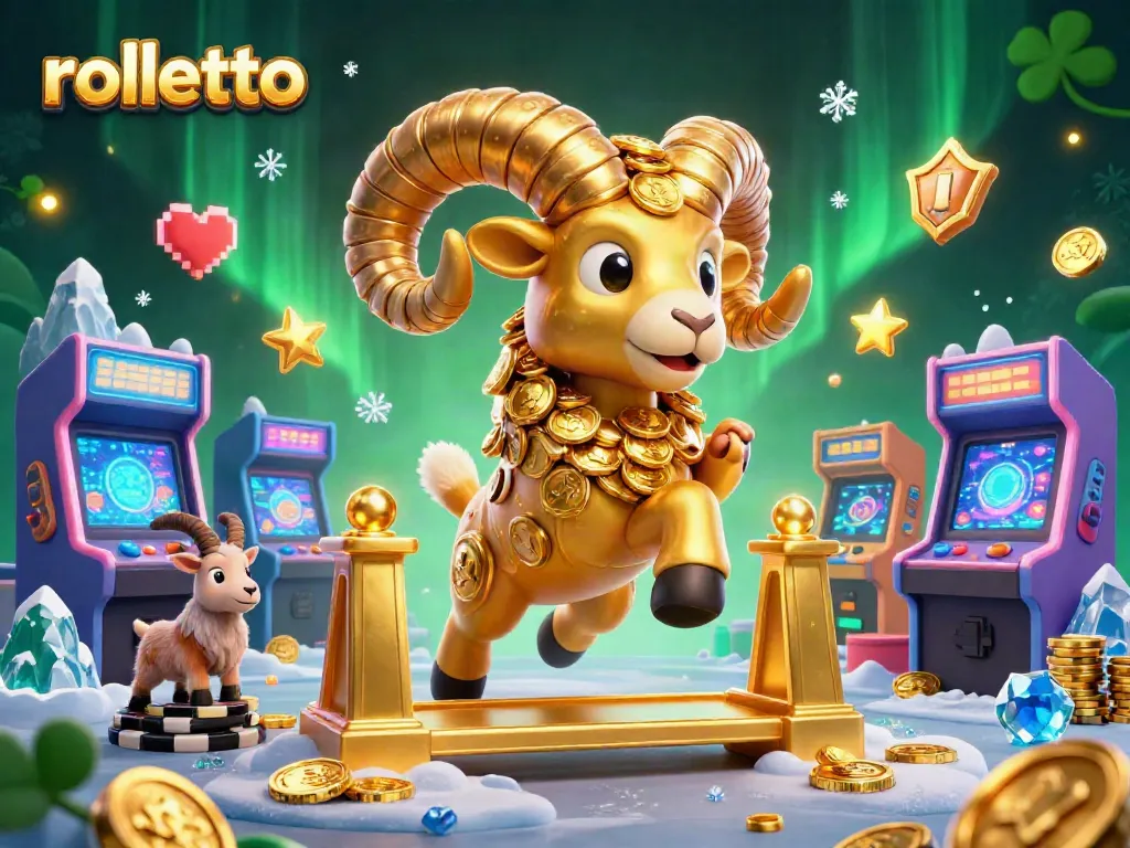 Engage in thrilling gameplay at rolletto's golden gates with vibrant 3D casino elements.