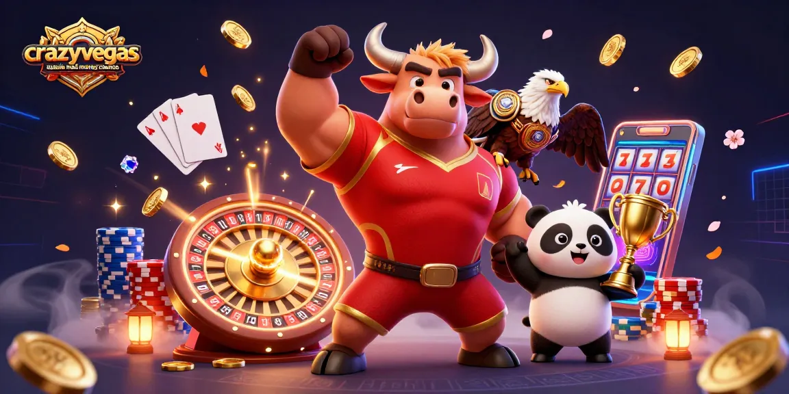 Experience the thrill of crazyvegas aussie real money casinos with this vibrant 3D casino scene.