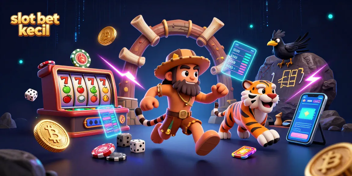 Slot bet kecil di kasino prasejarah dengan karakter kartun interaktif yang menarik.